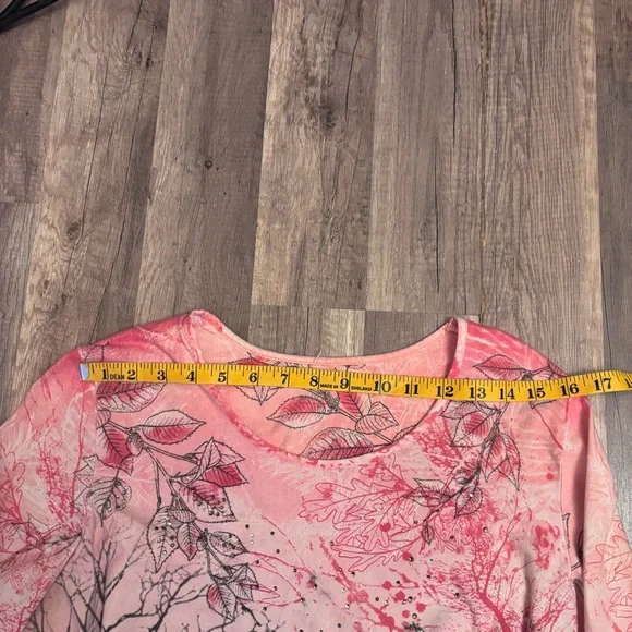 Vintage Y2K Northern Reflection Pink Long Sleeve Top - Picture 4 of 4